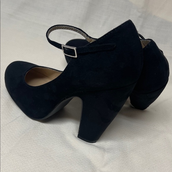 Nine West Black Suede Mary Jane Heels - Picture 5 of 13